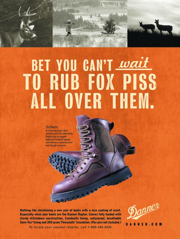 Danner Boot Company. Print advertising. Daryle Rico Creative Services