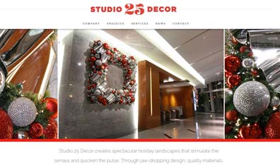 Studio 25 Decor. Website design by Daryle Rico Creative Services.